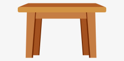 家具木质凳子拟真实物素材