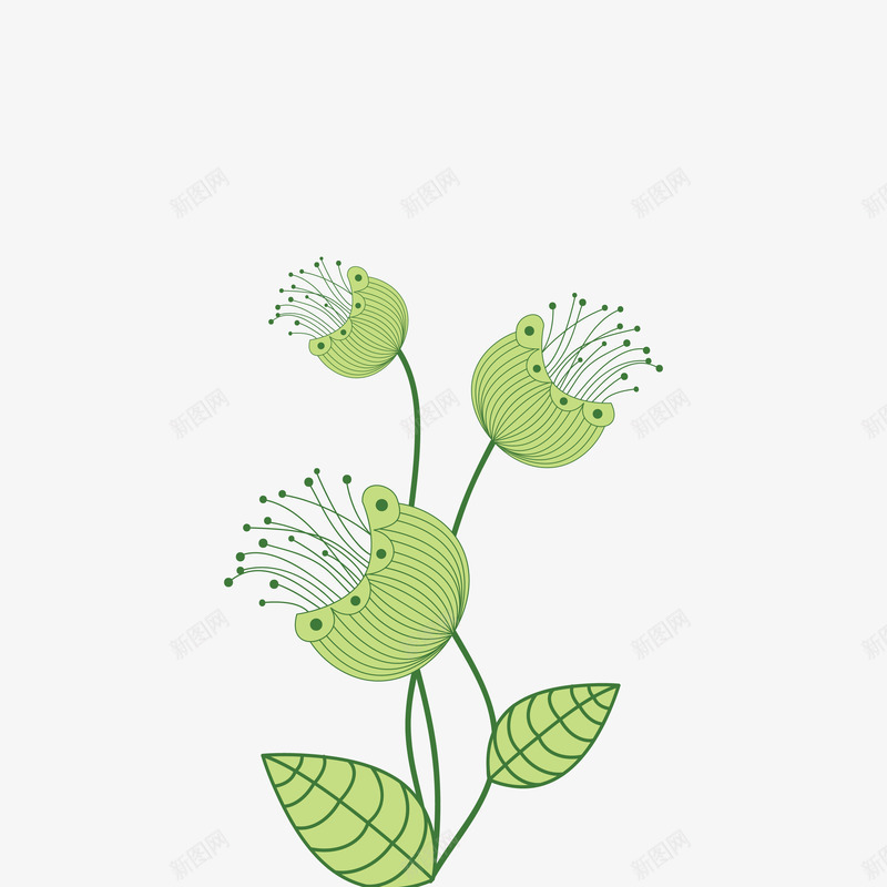 美丽花朵底纹png免抠素材_88icon https://88icon.com 春季花朵 绿色花卉底纹免费png下载 花卉底纹 花卉矢量
