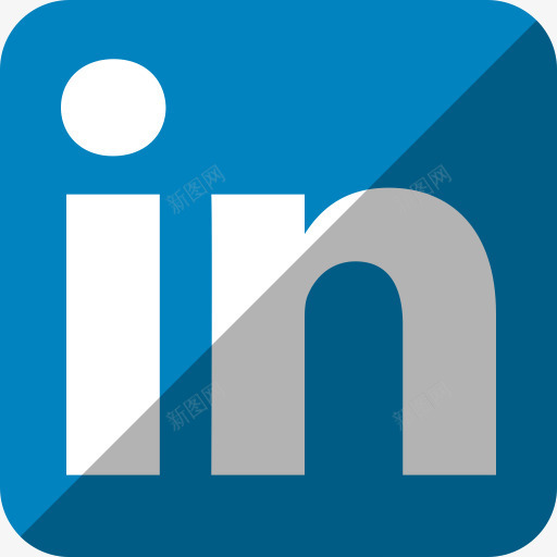 LinkedIn社会阴影圆角矩形png免抠素材_88icon https://88icon.com LinkedI Linkedin