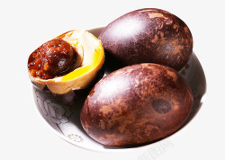 熟蛋天然烤制咸蛋高清图片