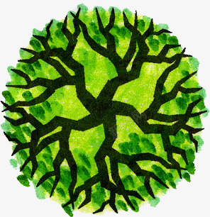 茂盛成长大树平面绿色png免抠素材_88icon https://88icon.com 大树 平面 成长 成长过程 绿色 茂盛