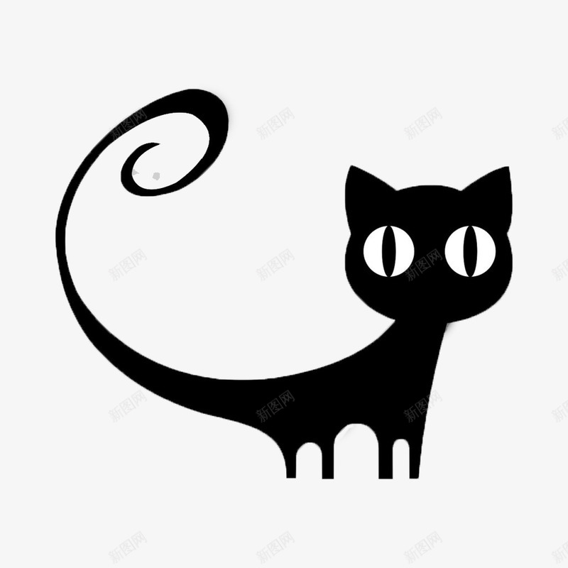 小猫轮廓图png免抠素材_88icon https://88icon.com 小猫 猫 矢量装饰 装饰