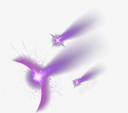 紫色炫酷装饰光效矢量图素材