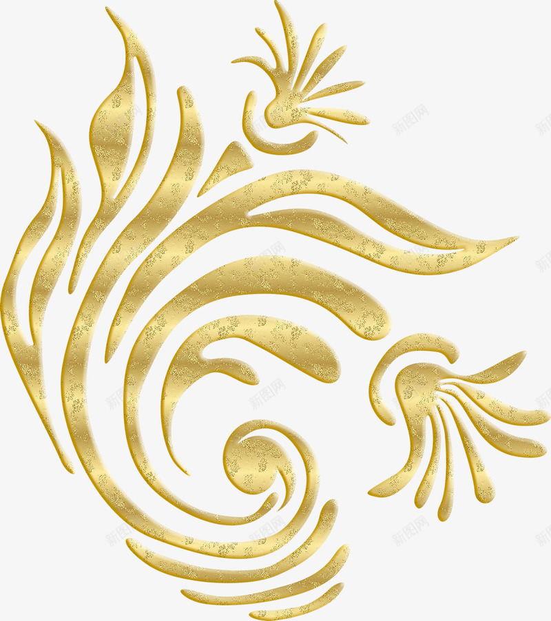 金色华丽花纹png免抠素材_88icon https://88icon.com 华丽花纹 底纹花边 欧式花纹 花纹花边 边框线条 金色植物花纹 金色花纹