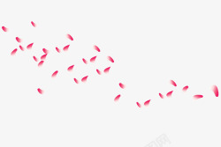 漂浮的花瓣素材