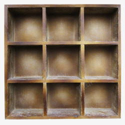 木质方格柜子简图素材