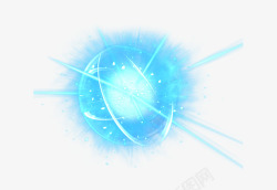 发光的球体图片蓝色发光球体高清图片