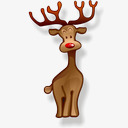 麋鹿圣诞节卡通装饰素材