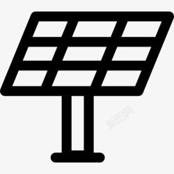 太阳能技术太阳能电池板图标高清图片