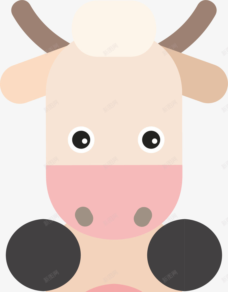 卡通小奶牛动物png免抠素材_88icon https://88icon.com 人偶 卡通动物 卡通手绘 可爱 小奶牛 自然动物
