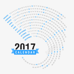 2017年日历矢量图素材