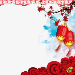 新年主图新年春节主图背景高清图片