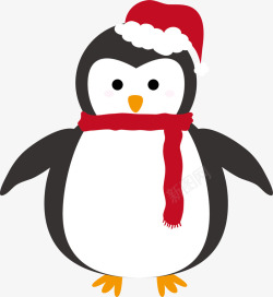 冬日卡通圣诞节企鹅素材
