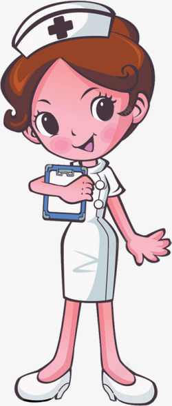 卡通护士美丽笑容人物素材