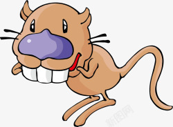 卡通老鼠龅牙鼠素材