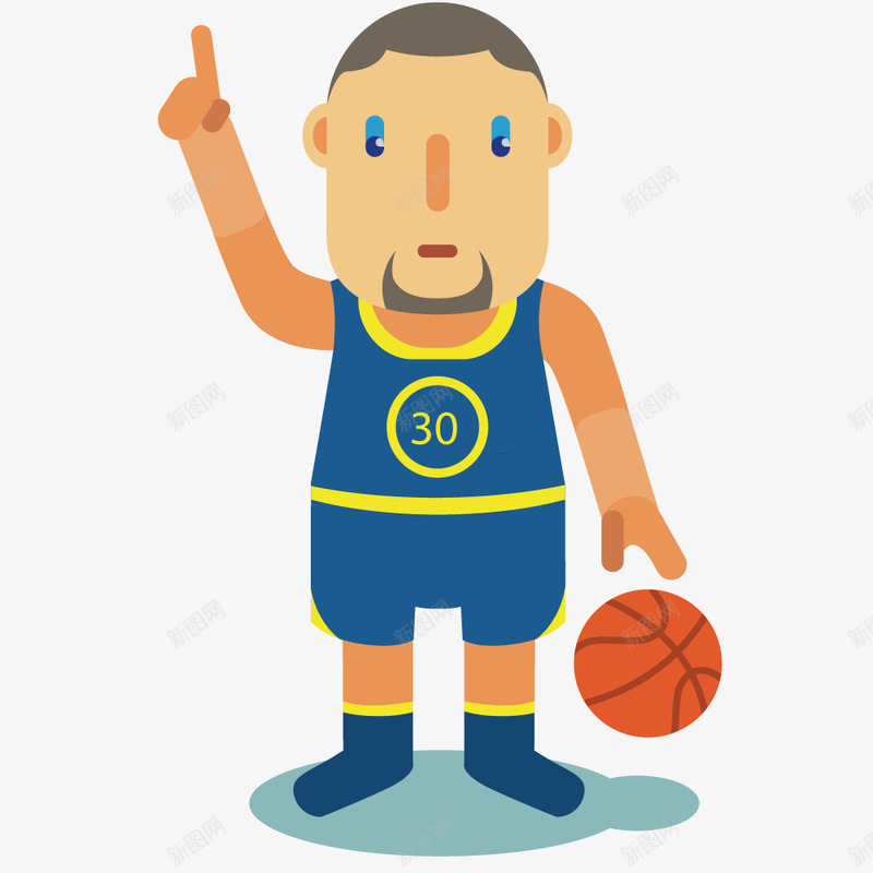 蓝色运动服篮球队员png免抠素材_88icon https://88icon.com 比赛 篮球员 蓝色运动服 运动