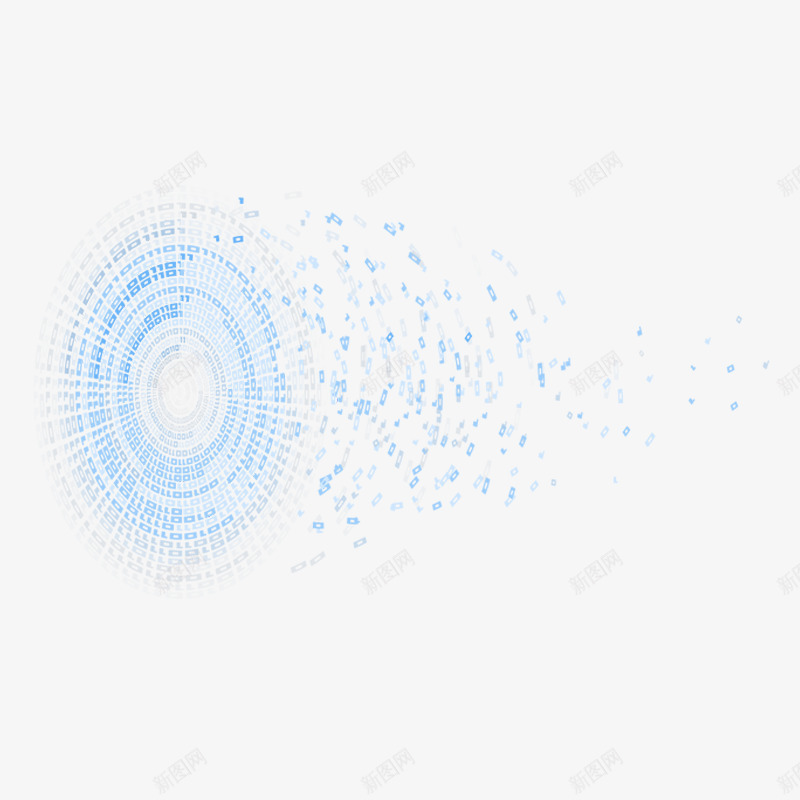 蓝色科技光效png免抠素材_88icon https://88icon.com 光效 未来感 科技 素材 蓝色