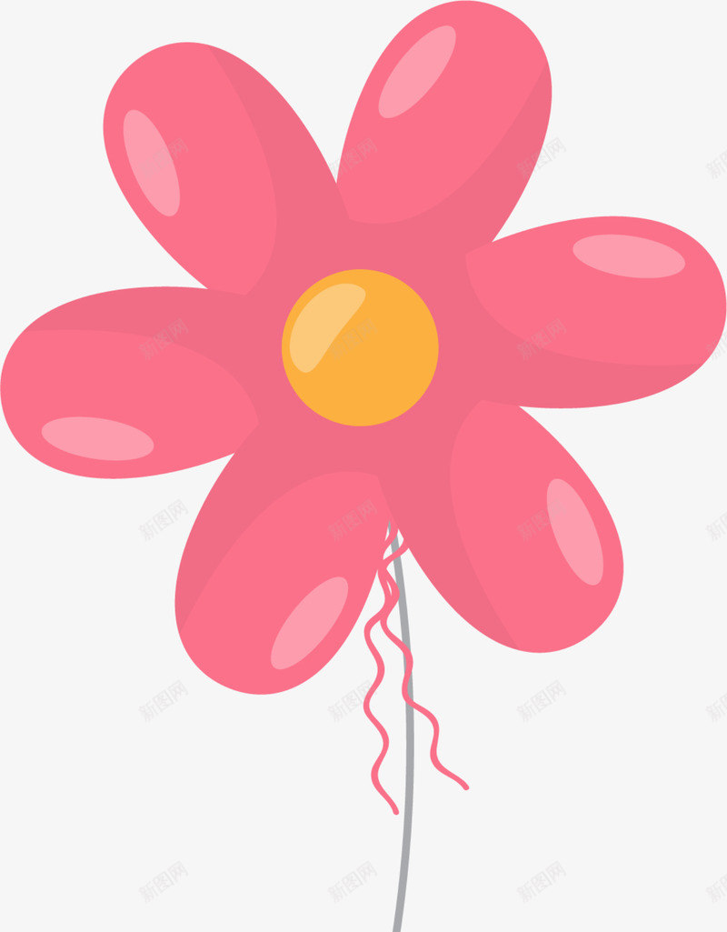 儿童节红色花朵气球png免抠素材_88icon https://88icon.com 儿童节 创意气球 童趣 红色花朵 美丽气球 花朵气球