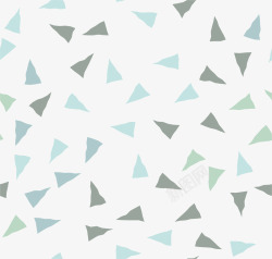 绿色漂浮三角花纹矢量图素材