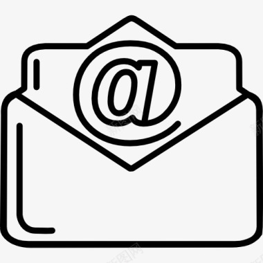邮件标志邮件信封阿罗瓦标志图标图标