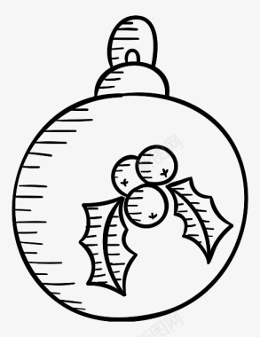 线稿手小玩意ChristmasHandDrawnicons图标图标