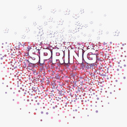 春天展示牌春天紫色花朵高清图片