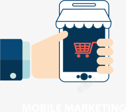 智能手机营销手机市场营销矢量图高清图片