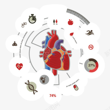 图标展示心脏展示图图标图标
