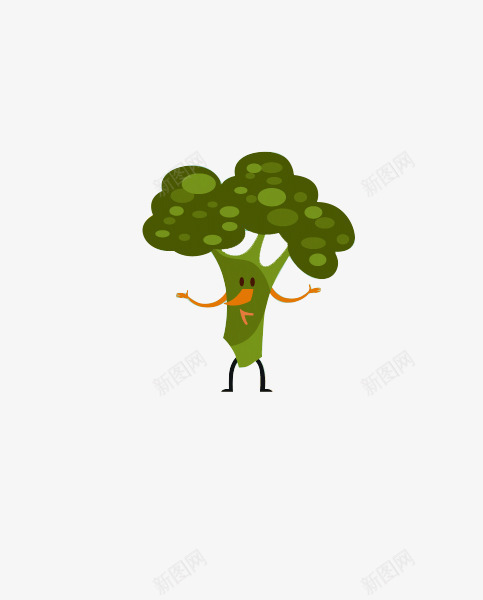 卡通美食蔬菜背景png免抠素材_88icon https://88icon.com 卡通 绿色 美食 蔬菜