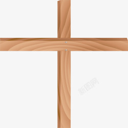 十字架环保木材纹路矢量图素材