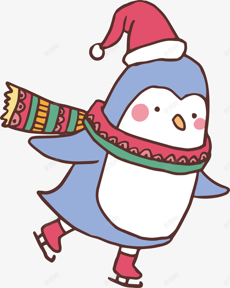 冬天滑冰的企鹅矢量图ai免抠素材_88icon https://88icon.com 企鹅 冬天 冬天滑冰 滑冰 滑冰企鹅 矢量png 矢量图