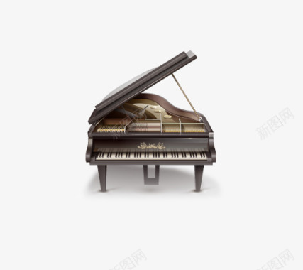 立体素材乐器钢琴图标图标