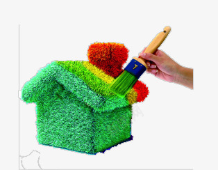 唯美精美环保房子刷子png免抠素材_88icon https://88icon.com 刷子 唯美 房子 环保 精美 绿色