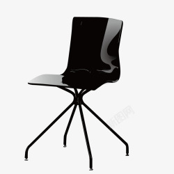黑椅子矢量图素材