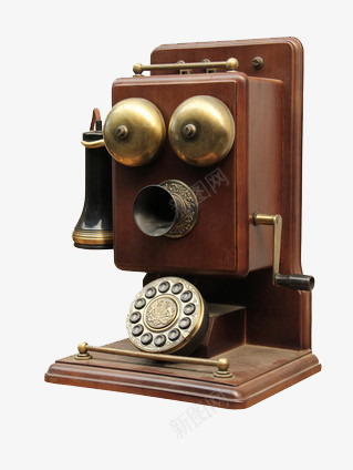 老式木质电话机png免抠素材_88icon https://88icon.com 木质 电话机 老式 通信