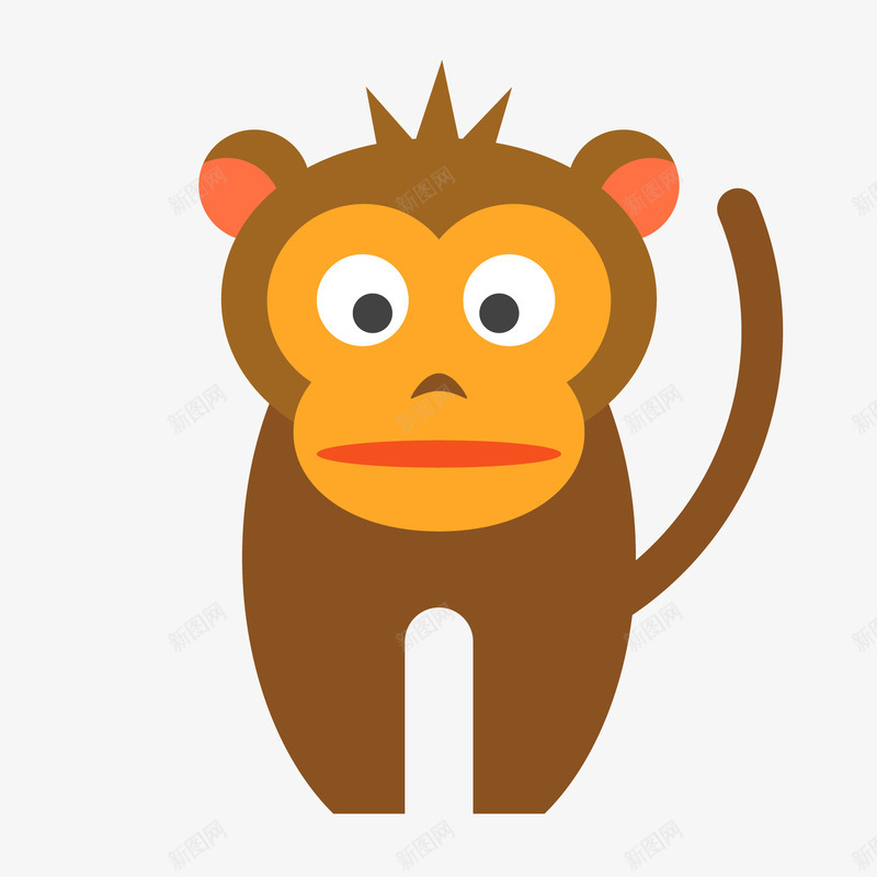 动物园可爱的小动物矢量图ai免抠素材_88icon https://88icon.com 动物 卡通 可爱 大自然 扁平化 森林 猴子 矢量图