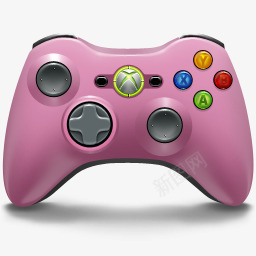 粉色游戏柄png免抠素材_88icon https://88icon.com pink xbox 游戏杆 粉色