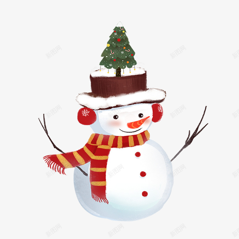 手绘圣诞节雪人png免抠素材_88icon https://88icon.com 圣诞快乐 圣诞节 堆雪人 手绘 手绘圣诞节雪人 雪人