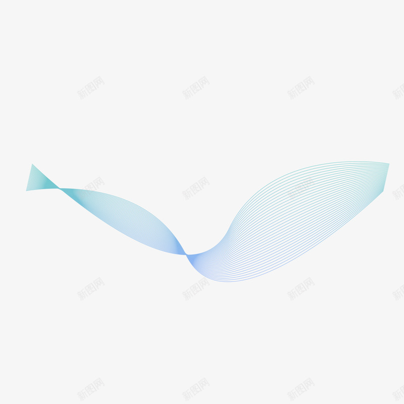 手绘蓝色科技动感线条png免抠素材_88icon https://88icon.com 创意 动感线 名片设计 封面 底纹 抽象 曲线 科技 科技线 纹理 蓝色线条