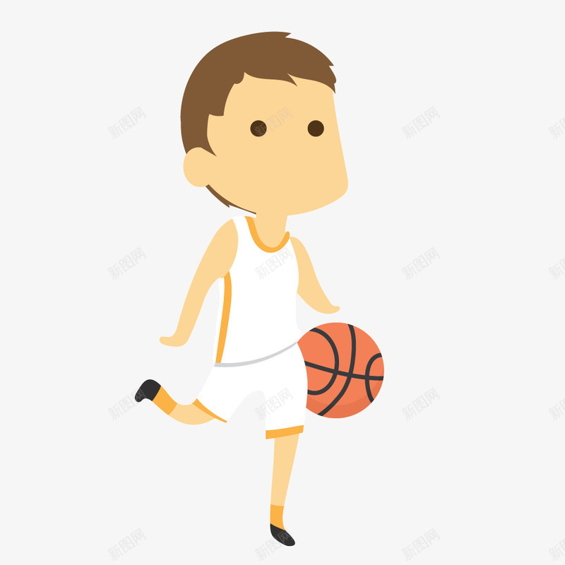 白色男生篮球运动矢量图ai免抠素材_88icon https://88icon.com 男生 白色 篮球 运动 矢量图