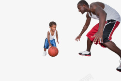 打篮球的孩子素材