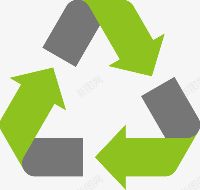 节能环保绿色循环图标图标