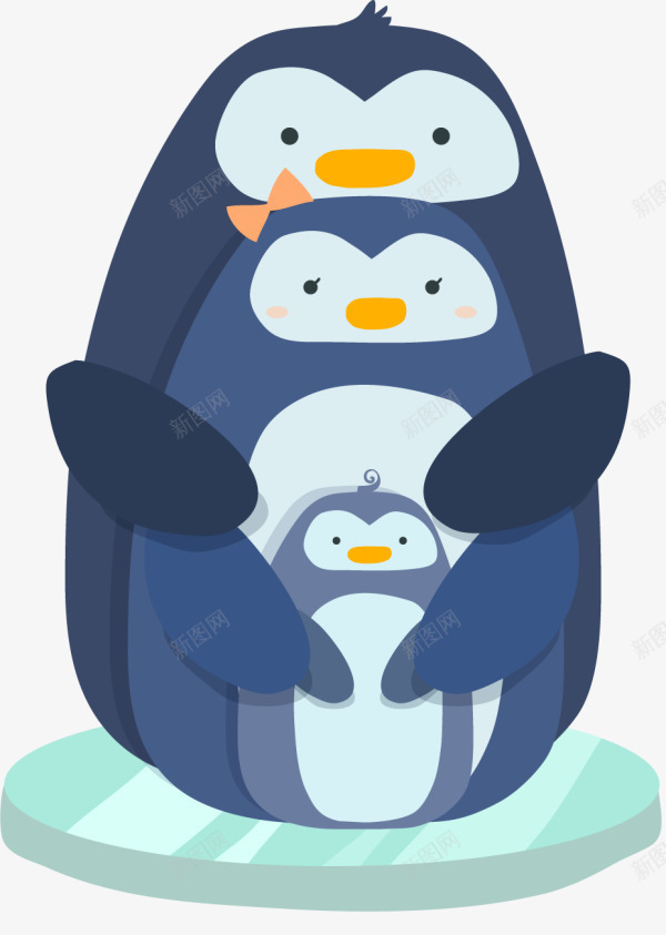 国际家庭日企鹅一家人png免抠素材_88icon https://88icon.com 三只企鹅 企鹅一家人 可爱企鹅 国际家庭日 幸福 蓝色企鹅