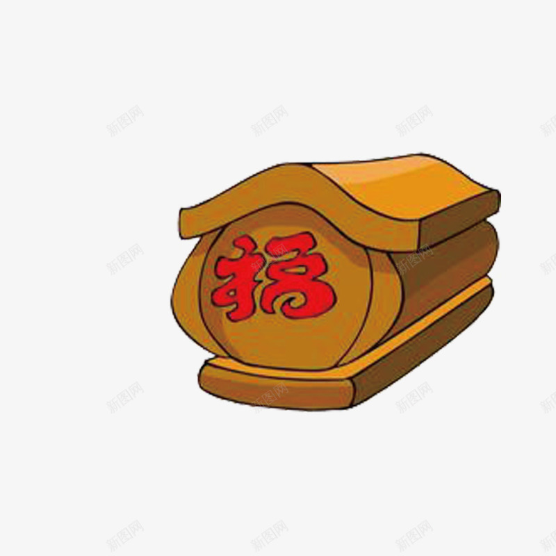 中国传统式木质棺材png免抠素材_88icon https://88icon.com 中国传统文化 中国风 木质 棺材