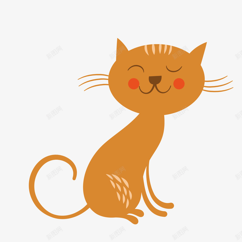 手绘小猫png免抠素材_88icon https://88icon.com 儿童画 动漫 动画 卡通动物 卡通小猫 小猫 手绘动物 手绘小猫