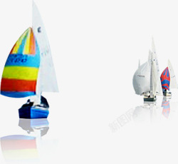帆船竞技远景彩色帆船竞技高清图片