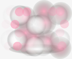 发光粉红色软管梦幻灯光效果元素高清图片