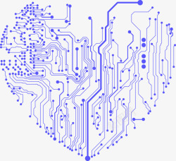 电路板爱心电路板高清图片
