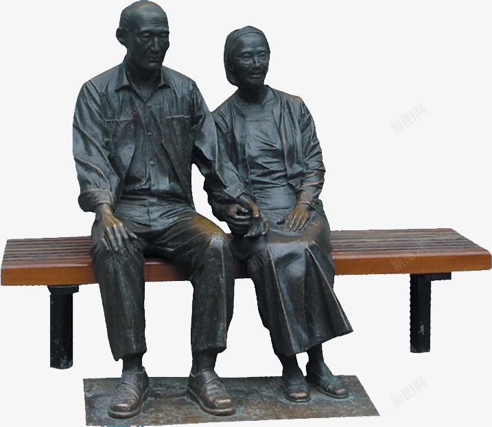 夫妻雕像png免抠素材_88icon https://88icon.com 公园 古铜色 坐着 夫妻 恩爱 椅子 牵手 雕塑
