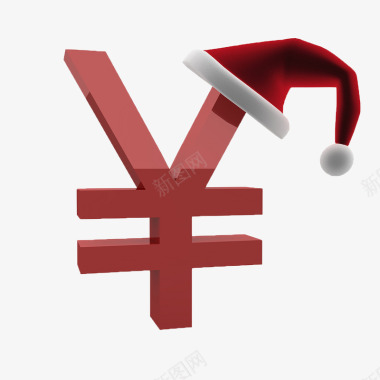 圣诞节人民币符号图标图标